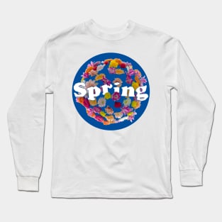 Blooming into Spring Blue Sky Long Sleeve T-Shirt